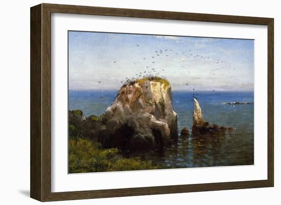 Rocks on the Sonoma Coast, California-Robert Swain Gifford-Framed Giclee Print