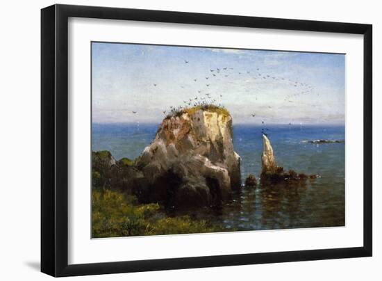 Rocks on the Sonoma Coast, California-Robert Swain Gifford-Framed Giclee Print