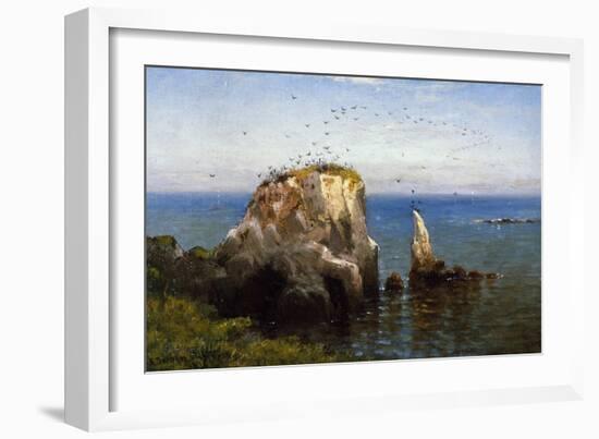 Rocks on the Sonoma Coast, California-Robert Swain Gifford-Framed Giclee Print