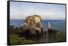 Rocks on the Sonoma Coast, California-Robert Swain Gifford-Framed Stretched Canvas