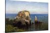 Rocks on the Sonoma Coast, California-Robert Swain Gifford-Stretched Canvas