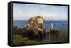 Rocks on the Sonoma Coast, California-Robert Swain Gifford-Framed Stretched Canvas