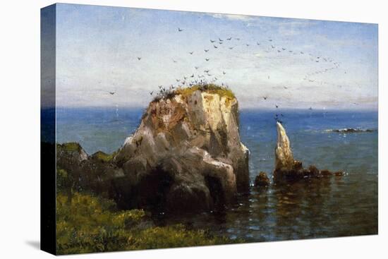 Rocks on the Sonoma Coast, California-Robert Swain Gifford-Stretched Canvas