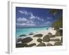 Rocks on Tropical Beach, Seychelles, Indian Ocean, Africa-Papadopoulos Sakis-Framed Photographic Print