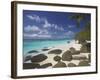 Rocks on Tropical Beach, Seychelles, Indian Ocean, Africa-Papadopoulos Sakis-Framed Photographic Print