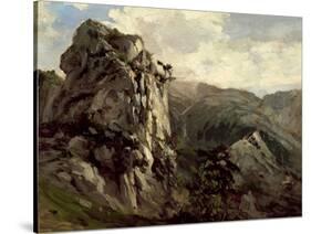 Rocks (Puerto De Pajares), Ca. 1874-Carlos de Haes-Stretched Canvas