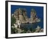 Rocks Towering in Golfo Di Castellammare, Slopello, Sicily, Italy, Europe-Pottage Julian-Framed Photographic Print