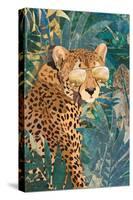 Rockstar cheetah in the jungle-Sarah Manovski-Stretched Canvas