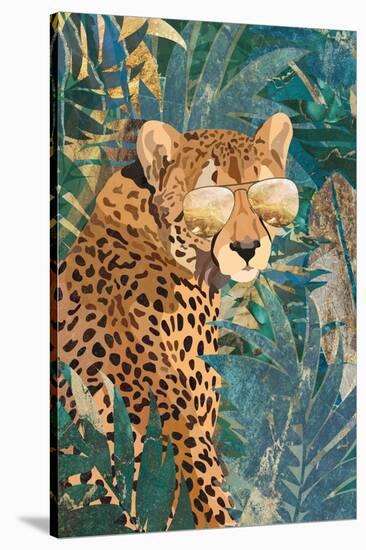 Rockstar cheetah in the jungle-Sarah Manovski-Stretched Canvas