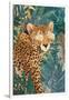 Rockstar cheetah in the jungle-Sarah Manovski-Framed Giclee Print