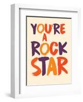 ROCKSTAR-null-Framed Art Print