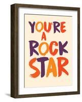 ROCKSTAR-null-Framed Art Print