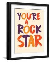 ROCKSTAR-null-Framed Art Print