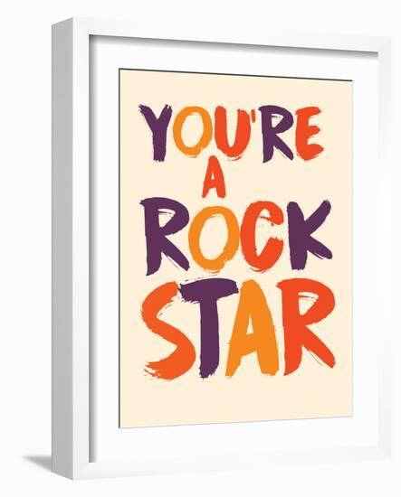 ROCKSTAR-null-Framed Art Print