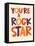 ROCKSTAR-null-Framed Stretched Canvas