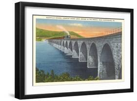 Rockville Bridge, Harrisburg, Pennsylvania-null-Framed Art Print