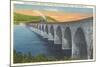 Rockville Bridge, Harrisburg, Pennsylvania-null-Mounted Art Print