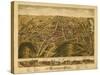 Rockville, Connecticut - Panoramic Map-Lantern Press-Stretched Canvas