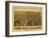 Rockville, Connecticut - Panoramic Map-Lantern Press-Framed Art Print