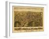 Rockville, Connecticut - Panoramic Map-Lantern Press-Framed Art Print