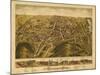 Rockville, Connecticut - Panoramic Map-Lantern Press-Mounted Art Print