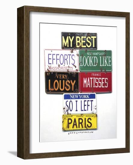 Rockwell Lousy Matisses-Gregory Constantine-Framed Giclee Print
