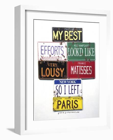 Rockwell Lousy Matisses-Gregory Constantine-Framed Giclee Print