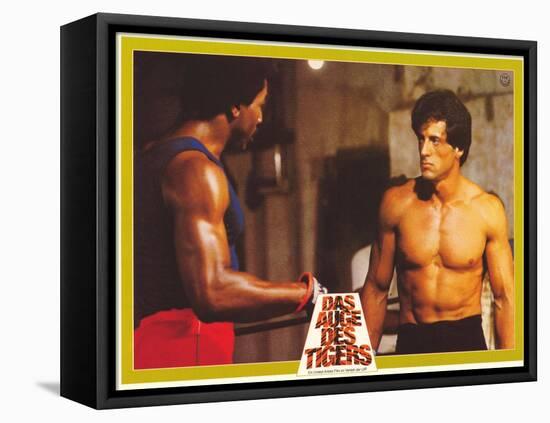 Rocky 3, German Movie Poster, 1982-null-Framed Stretched Canvas