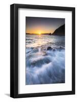 Rocky Bay at Sunrise, Tapeka Point, Russell, Bay of Islands, Northland Region-Matthew Williams-Ellis-Framed Photographic Print