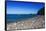 Rocky beach at Scorpion Cove, Santa Cruz Island, Channel Islands National Park, California, USA-Russ Bishop-Framed Stretched Canvas