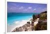 Rocky Beach Mayan Riviera Tulum Mexico-George Oze-Framed Photographic Print