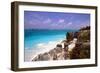 Rocky Beach Mayan Riviera Tulum Mexico-George Oze-Framed Photographic Print