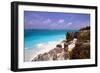 Rocky Beach Mayan Riviera Tulum Mexico-George Oze-Framed Photographic Print