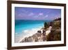 Rocky Beach Mayan Riviera Tulum Mexico-George Oze-Framed Photographic Print