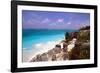 Rocky Beach Mayan Riviera Tulum Mexico-George Oze-Framed Photographic Print