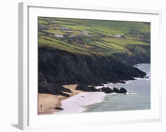 Rocky Coast and Beach, Slea Head, Dingle Peninsula, County Kerry, Munster, Republic of Ireland-Patrick Dieudonne-Framed Photographic Print