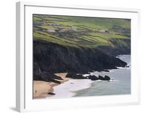 Rocky Coast and Beach, Slea Head, Dingle Peninsula, County Kerry, Munster, Republic of Ireland-Patrick Dieudonne-Framed Photographic Print