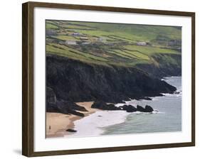 Rocky Coast and Beach, Slea Head, Dingle Peninsula, County Kerry, Munster, Republic of Ireland-Patrick Dieudonne-Framed Photographic Print