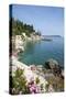 Rocky Coast and Harbour, Trsteno, Dubrovnik, Croatia, Europe-John Miller-Stretched Canvas