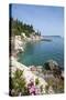 Rocky Coast and Harbour, Trsteno, Dubrovnik, Croatia, Europe-John Miller-Stretched Canvas