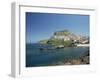 Rocky Coast and the Houses and Fort of Castelsardo on the Island of Sardinia, Italy, Mediterranean-Terry Sheila-Framed Photographic Print