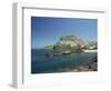 Rocky Coast and the Houses and Fort of Castelsardo on the Island of Sardinia, Italy, Mediterranean-Terry Sheila-Framed Photographic Print