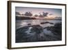 Rocky Coast at Treyarnon Bay at Sunset, Cornwall, England, United Kingdom, Europe-Matthew-Framed Photographic Print