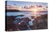 Rocky Coast at Treyarnon Bay at Sunset, Cornwall, England, United Kingdom, Europe-Matthew-Stretched Canvas