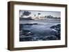 Rocky Coast at Treyarnon Bay at Sunset, Cornwall, England, United Kingdom, Europe-Matthew-Framed Photographic Print