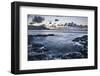 Rocky Coast at Treyarnon Bay at Sunset, Cornwall, England, United Kingdom, Europe-Matthew-Framed Photographic Print