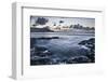 Rocky Coast at Treyarnon Bay at Sunset, Cornwall, England, United Kingdom, Europe-Matthew-Framed Photographic Print