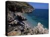 Rocky Coast, Island of Sicily, Italy, Mediterranean-Julian Pottage-Stretched Canvas