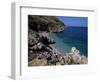 Rocky Coast, Island of Sicily, Italy, Mediterranean-Julian Pottage-Framed Photographic Print