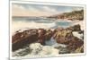 Rocky Coast, Laguna Beach, California-null-Mounted Art Print